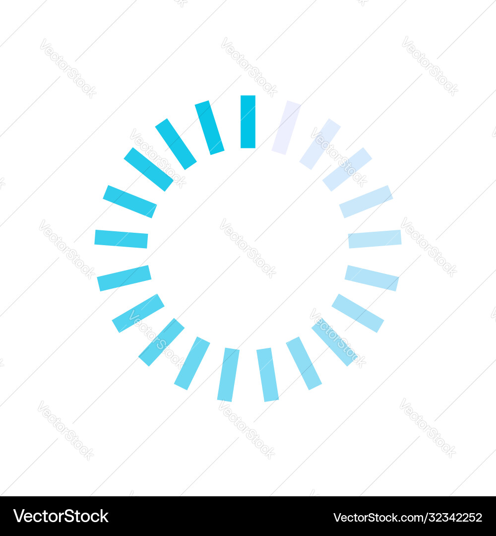 Loader or loading icon rotating indicator Loader or loading icon rotating indicator vector image