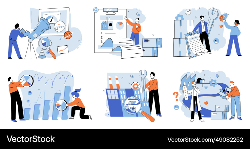 Performance indicator strategy development Performance indicator strategy development vector image
