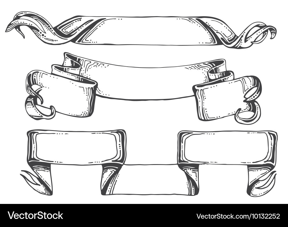 Scroll set vector image