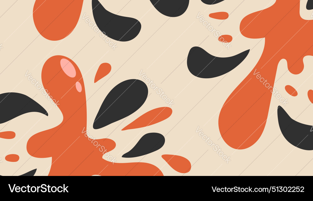 Seamless pattern boho background with shapes vector image