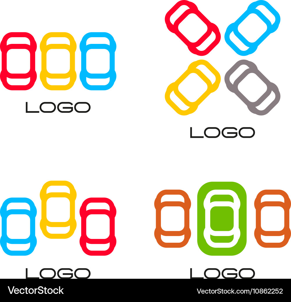 Set of isolated colorful devices simple vector image
