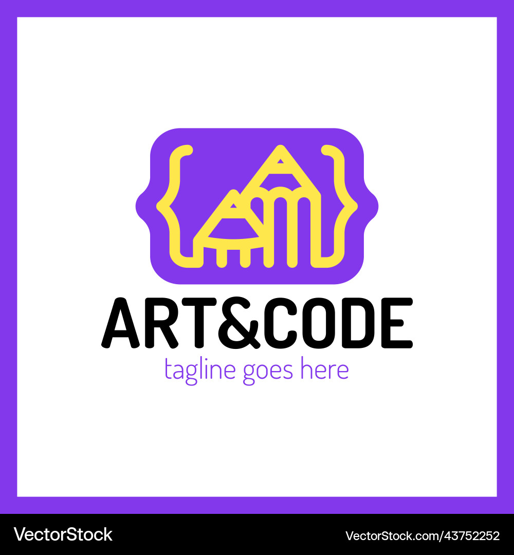 Two pencil with coding symbol arrow up pen design Vector Image