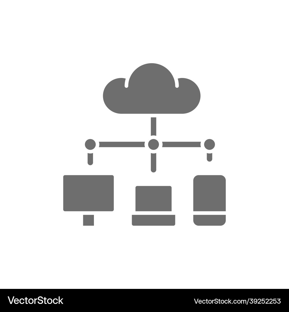 Cloud computing data storage network technology Cloud computing data storage network technology Vector Image