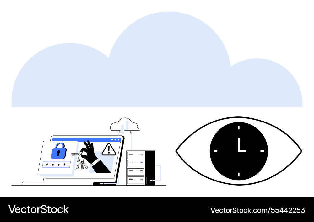Cybersecurity threats in cloud computing Cybersecurity threats in cloud computing Vector Image