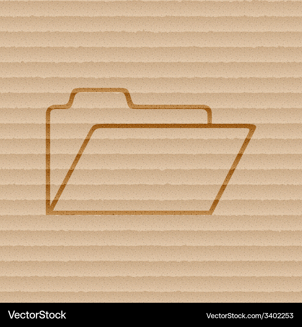 Document folder icon symbol flat modern web design Vector Image