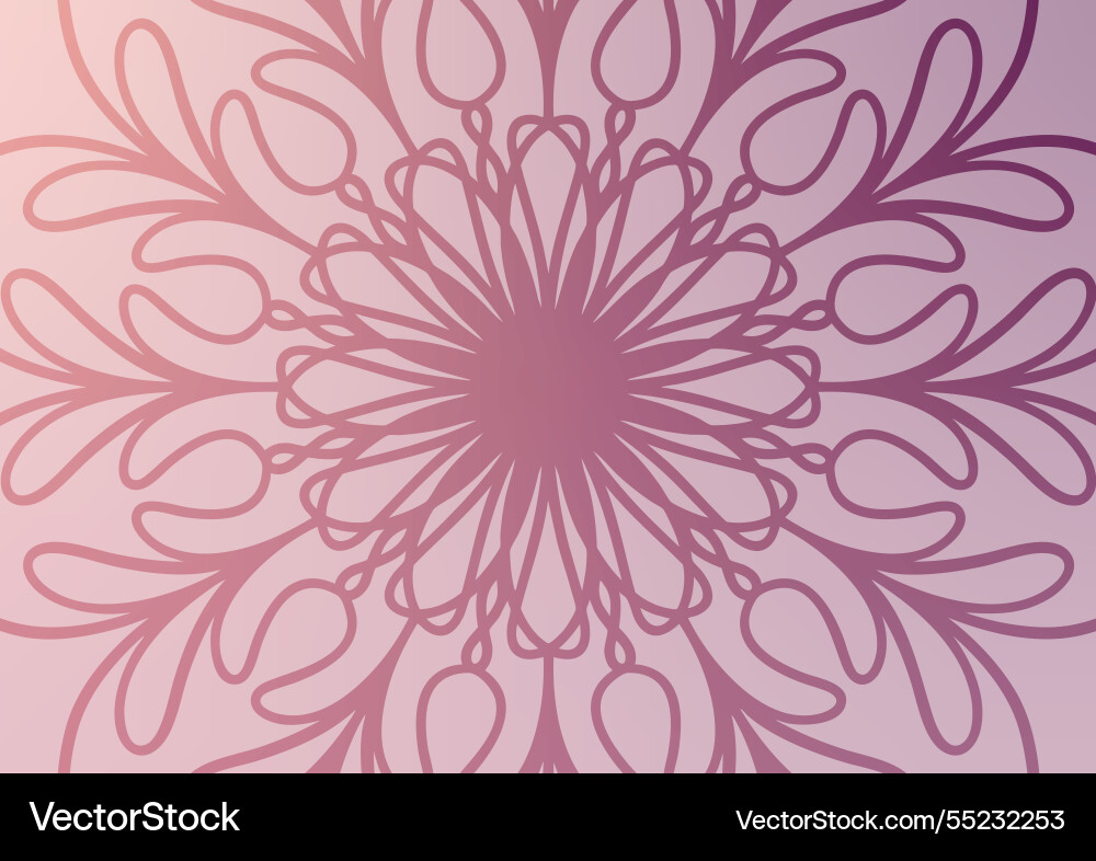 Gradient mandala line pattern art background Gradient mandala line pattern art background vector image