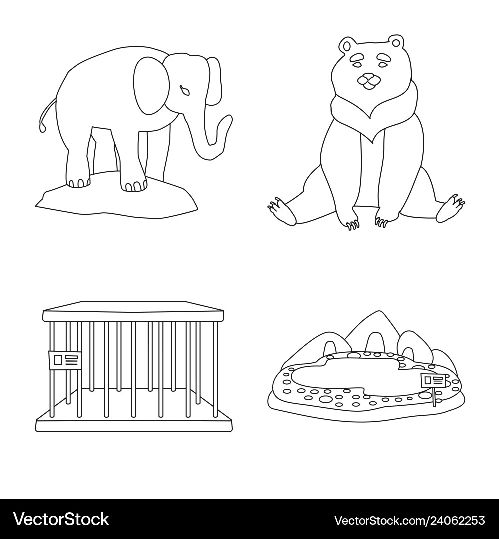 Isolated object of entertainment and forest symbol vector image