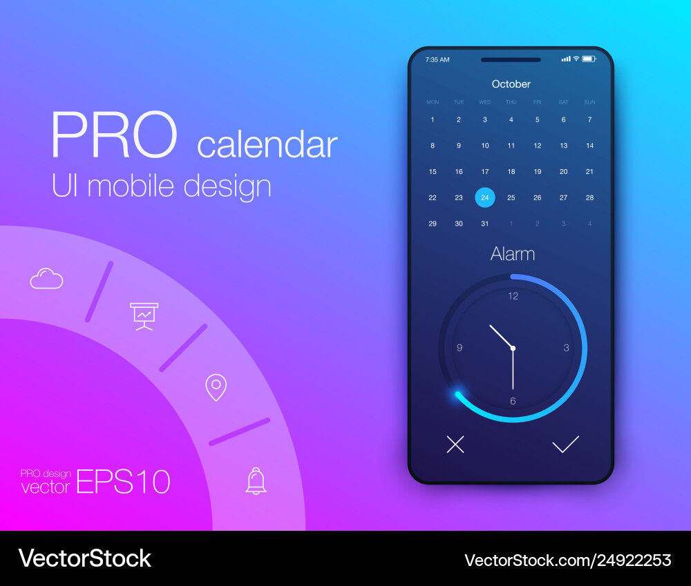 Mobile Analytics Dashboard UI vector image