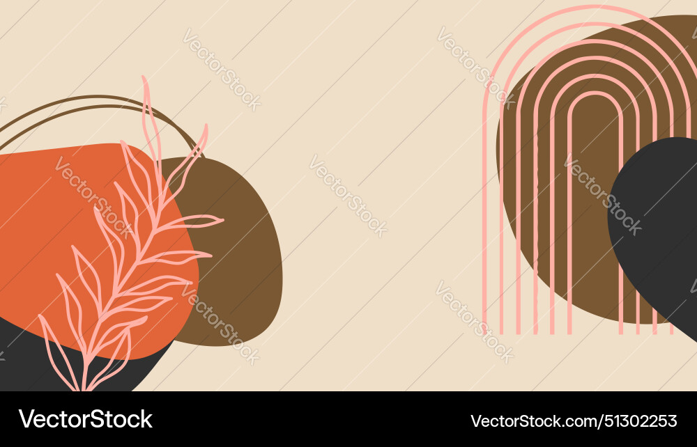 Seamless pattern boho background with shapes Seamless pattern boho background with shapes Vector Image