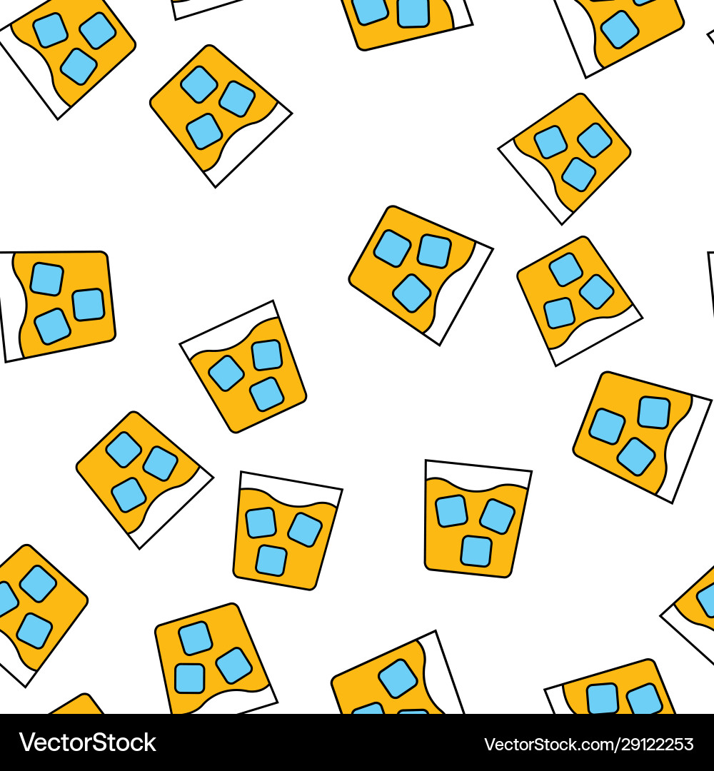 Seamless pattern simple abstract alcoholic vector image