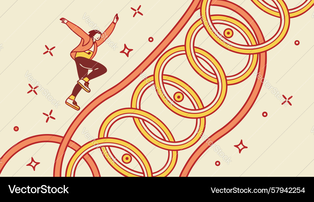Celtic Runners - Unity & Movement Vector Image