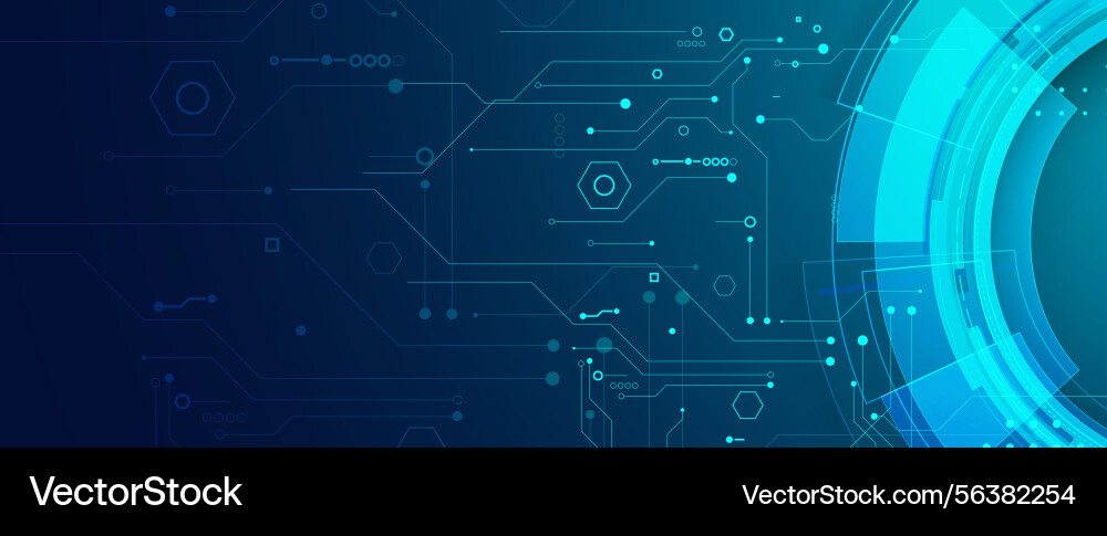 Circuit abstract background for science Vector Image