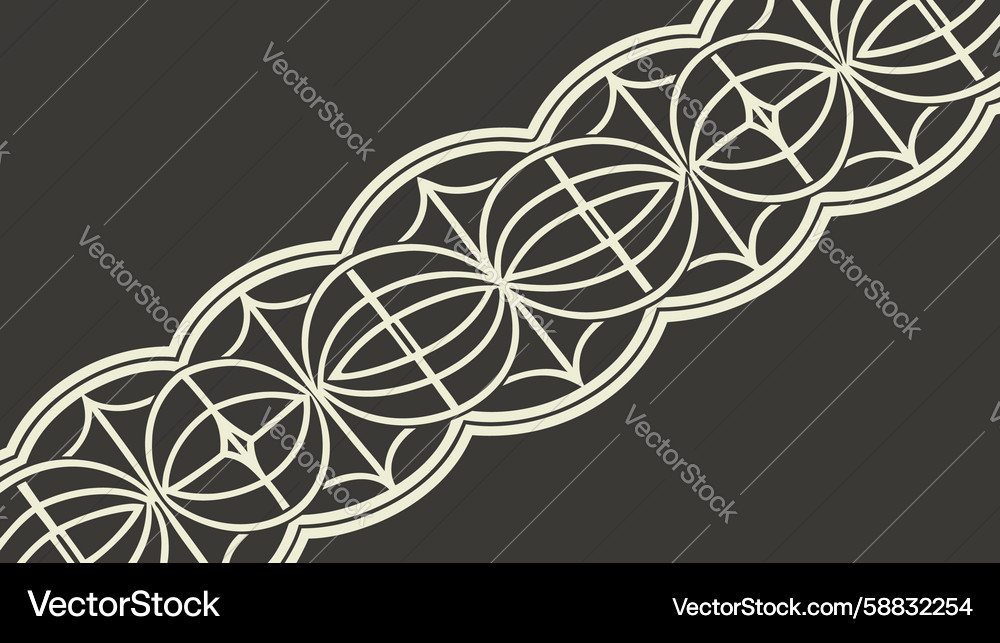 Dark Angular Geometric Border Vector Image