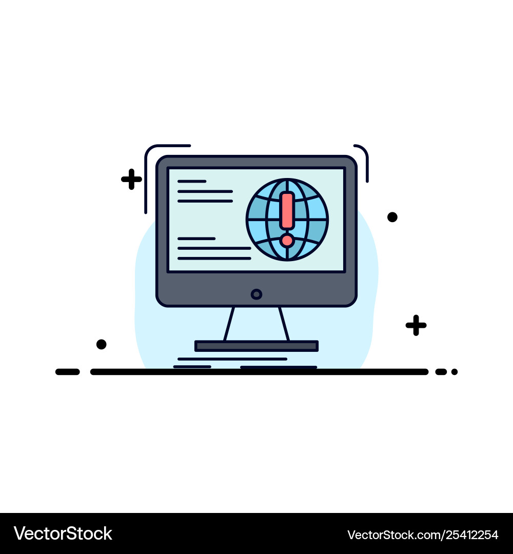 Information content development website web flat Vector Image