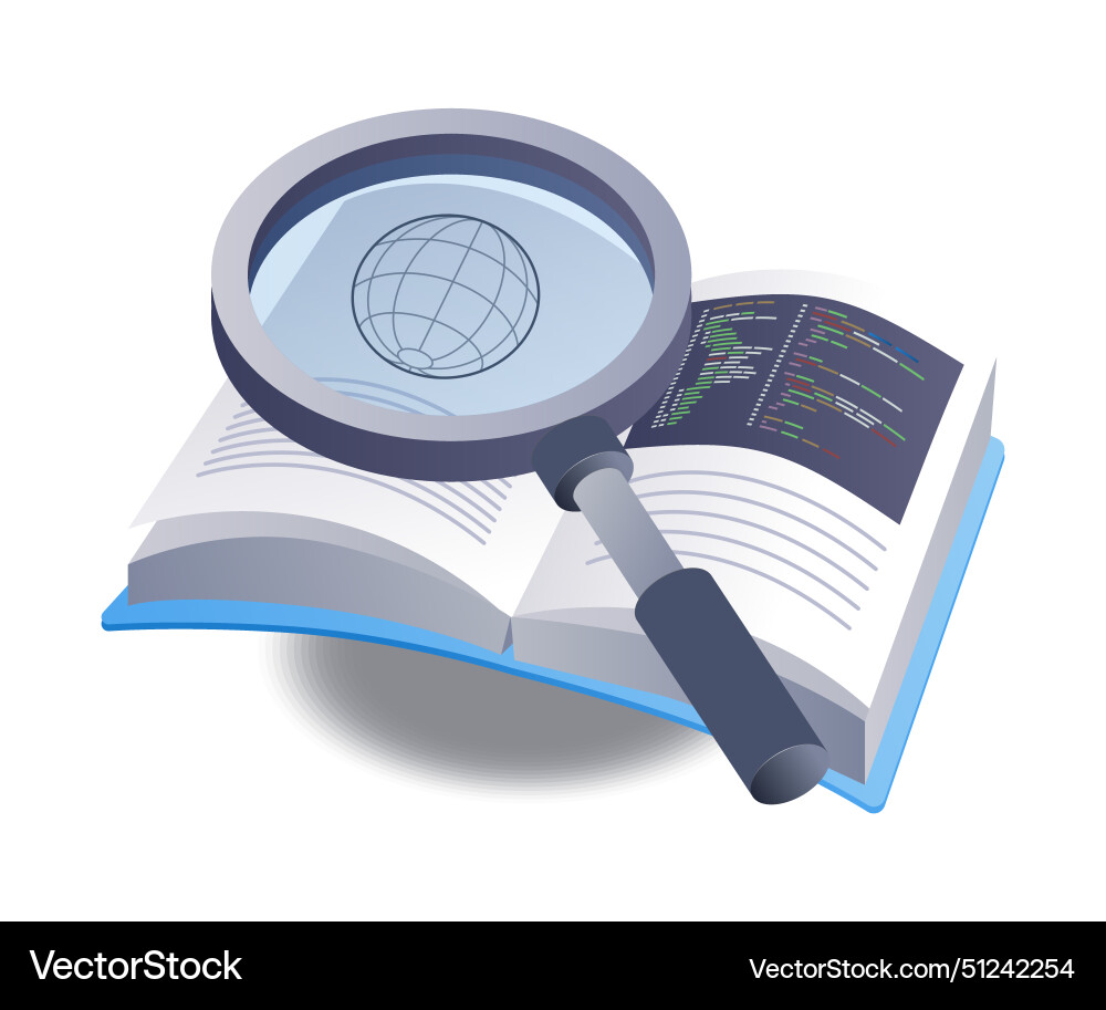 Learn programming knowledge with an infographic Vector Image