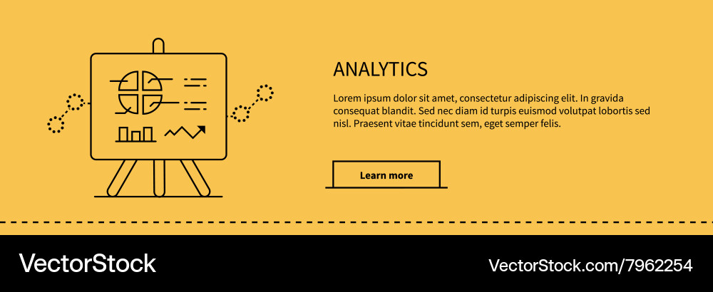 Stand with charts and parameters vector image