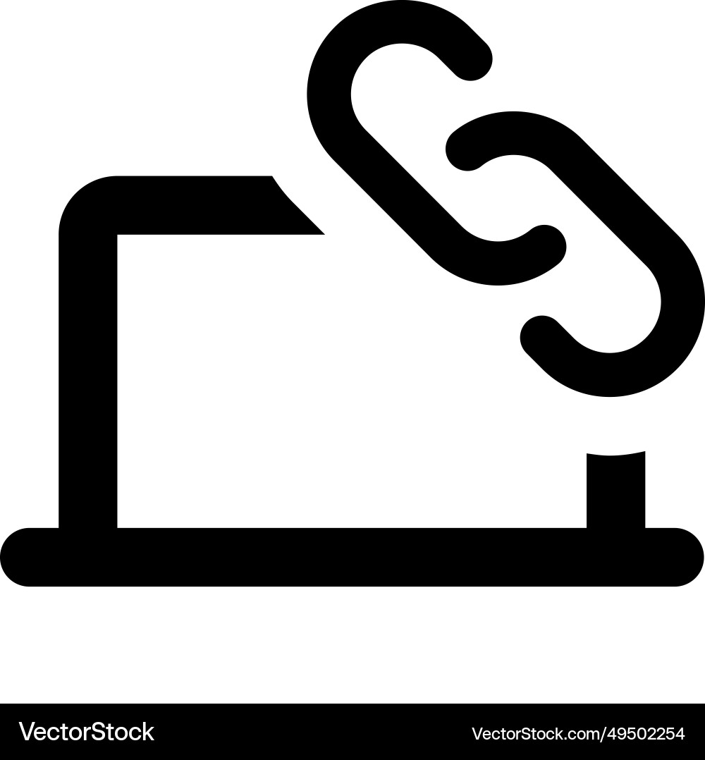 Web address for accessing online content vector image