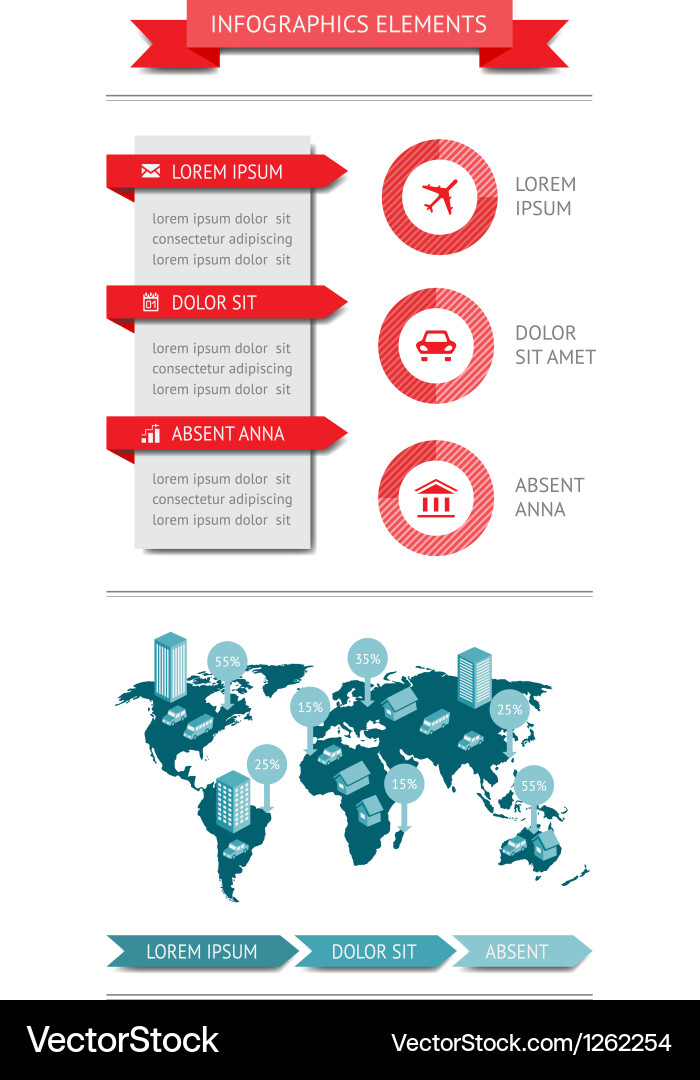Web Elements & Data Visualization vector image