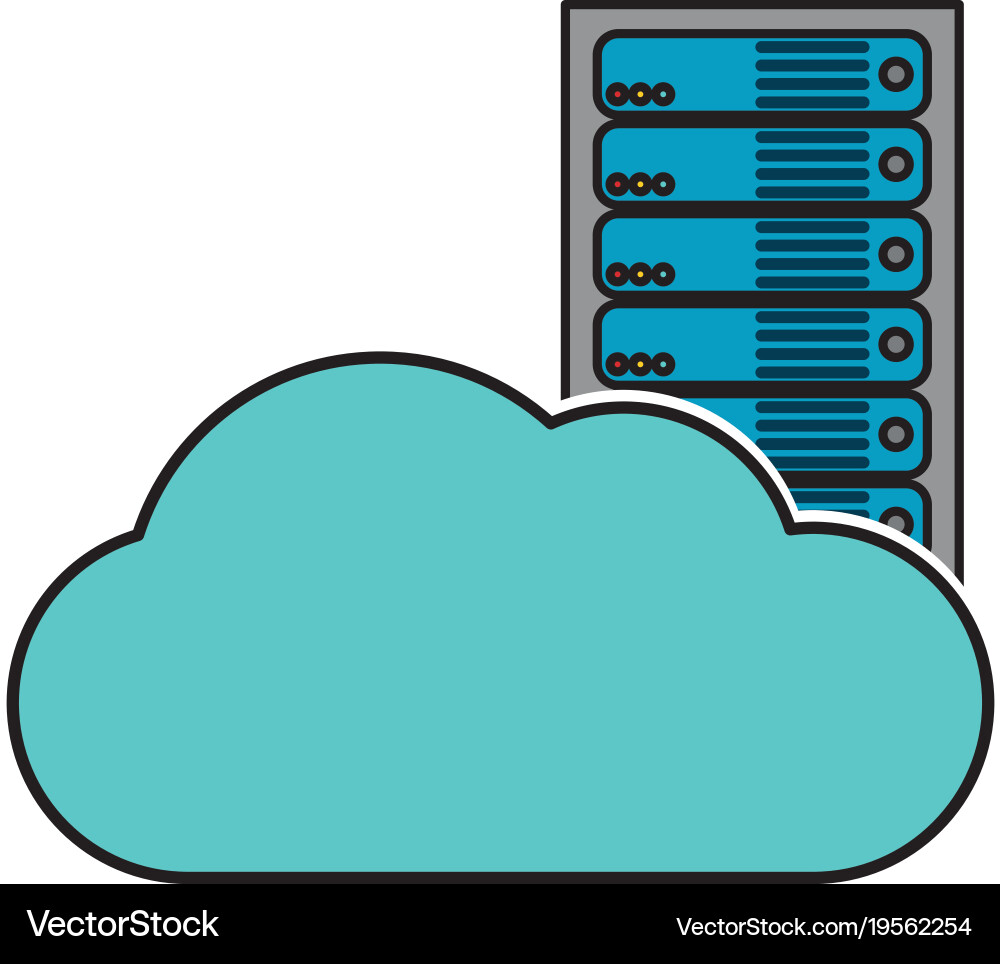 Web hosting design Vector Image