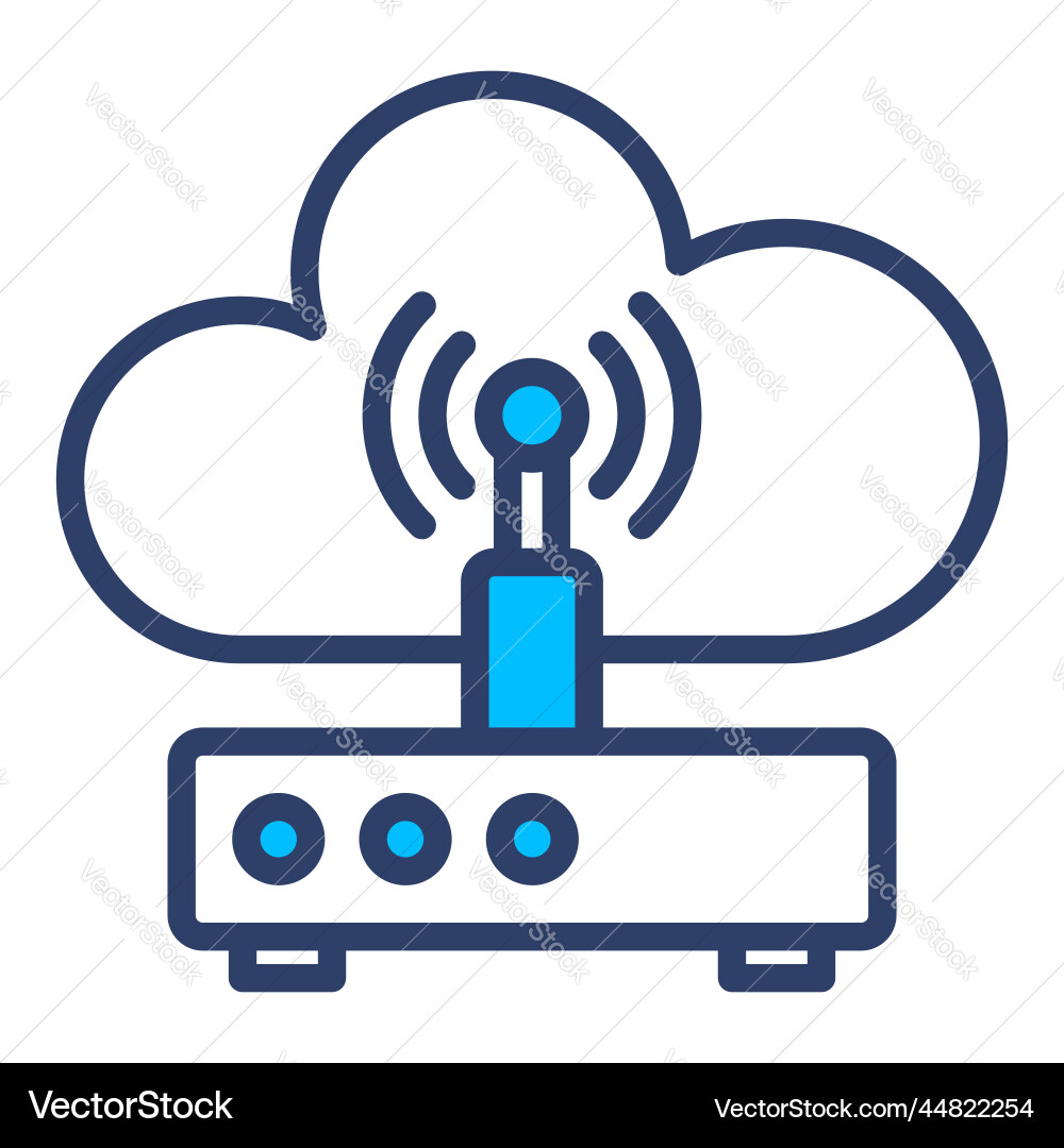 Wireless network icon user interface as a simple Vector Image
