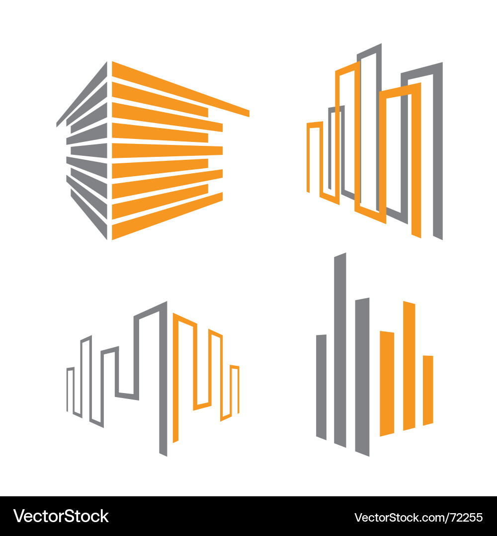 Building Icon Set vector image