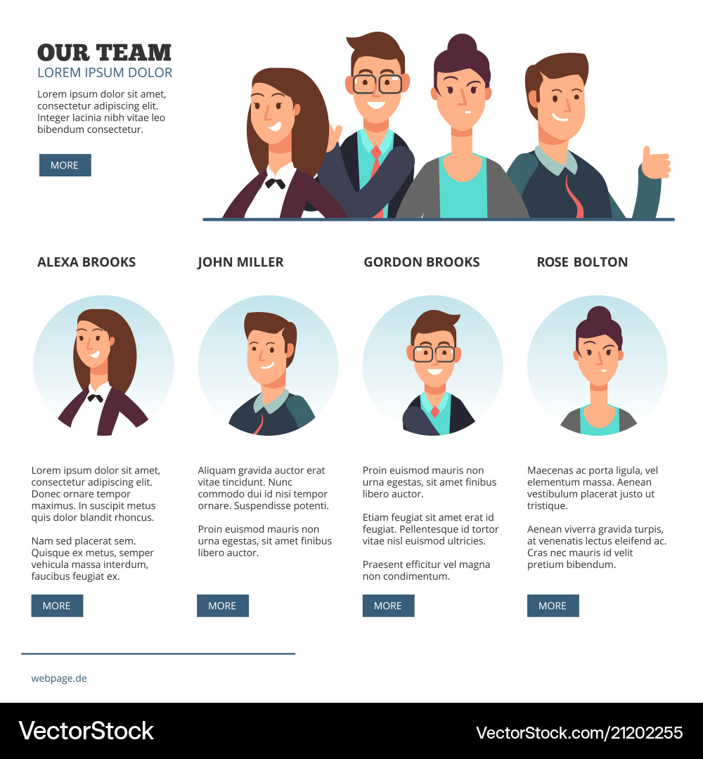 Creative business people outsourcing vector image