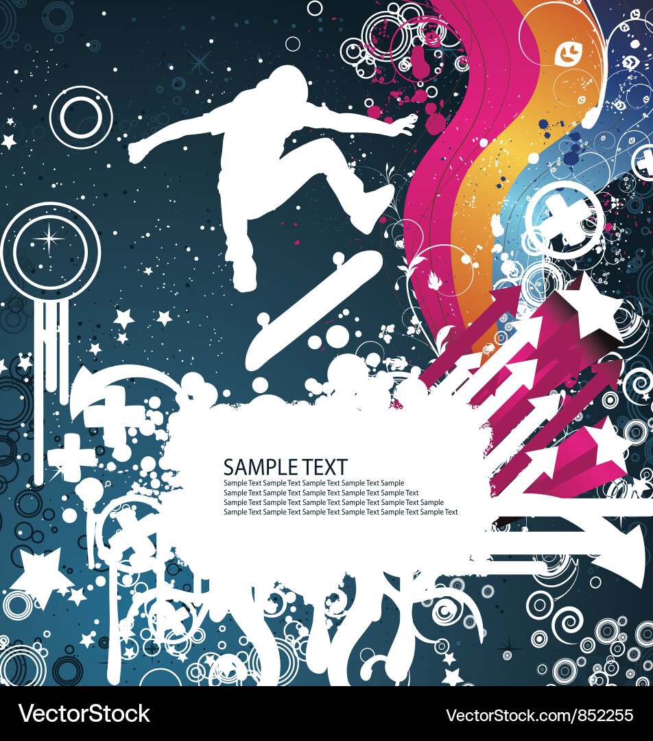 Dynamic Urban Splash vector image