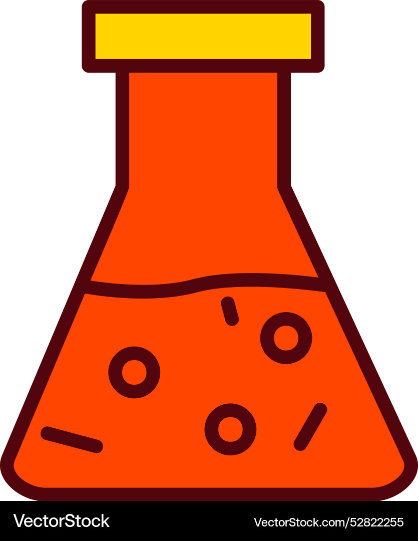 Flask icon design vector image