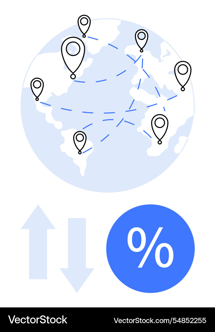 Global connectivity and data analysis geography Global connectivity and data analysis geography Vector Image