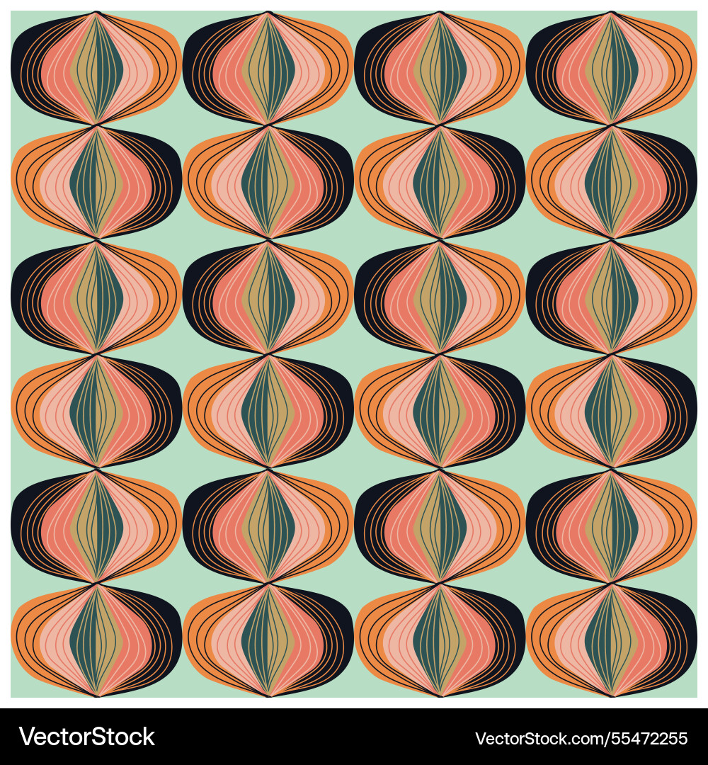 Line and dot retro print pattern Line and dot retro print pattern vector image