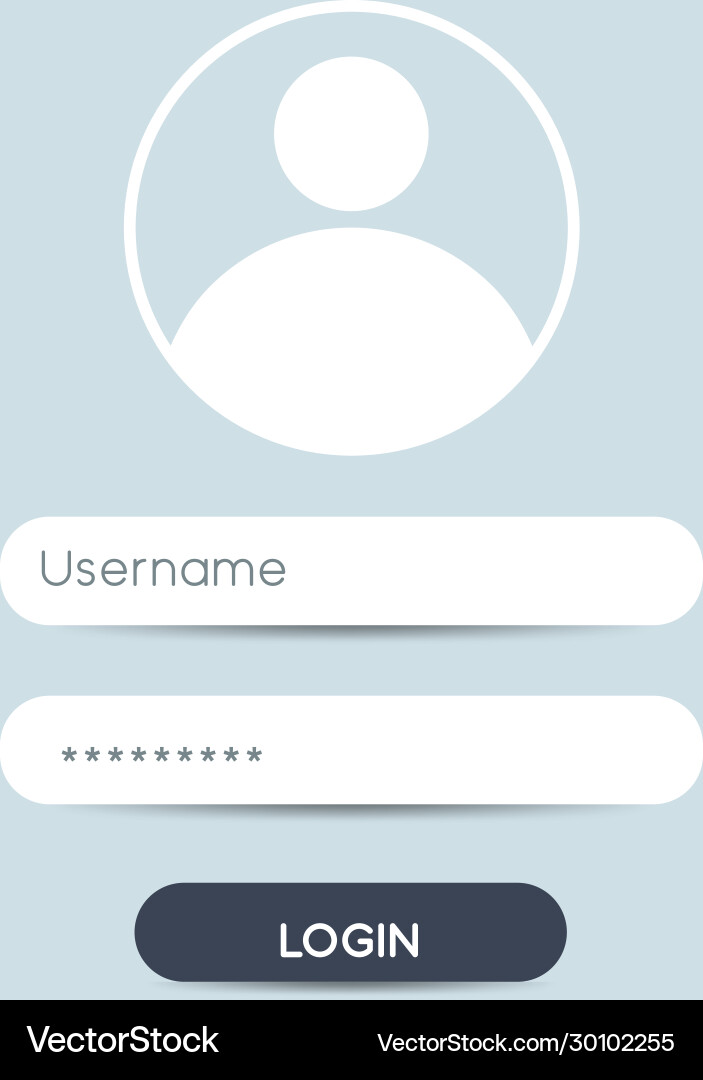 Register page design login form account user Register page design login form account user vector image