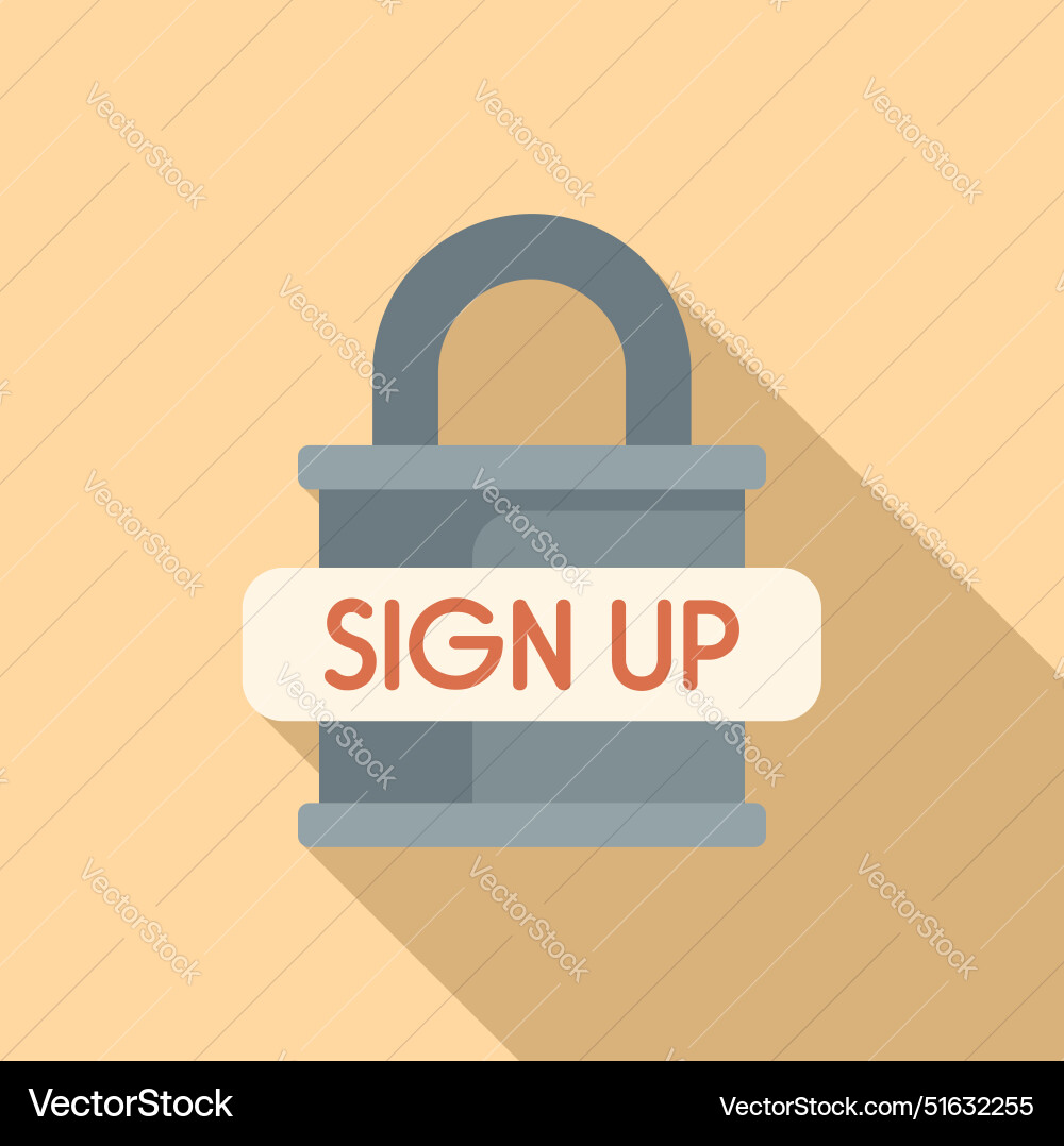 Secure sign up padlock protecting user data Secure sign up padlock protecting user data vector image