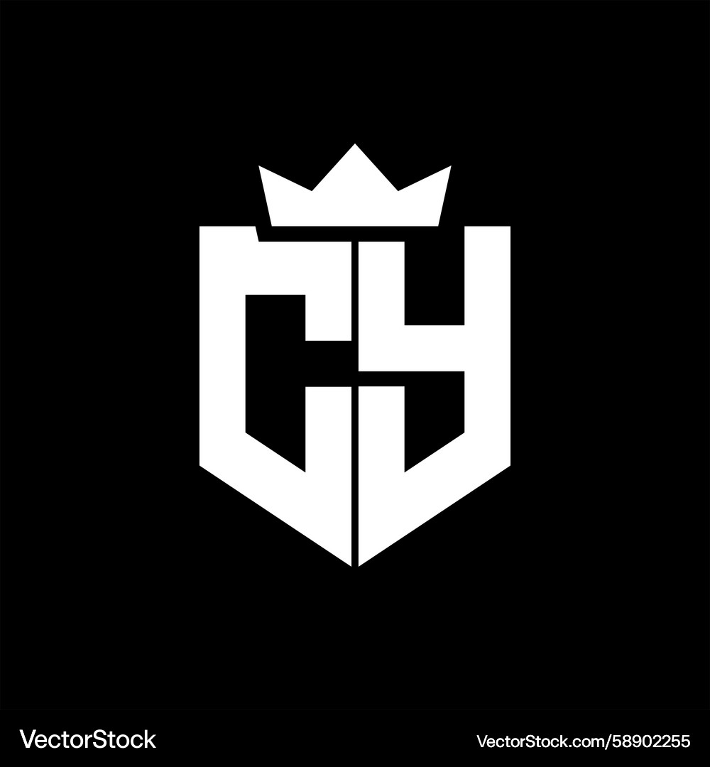 Sharp Geometric Shield Logo Vector Image