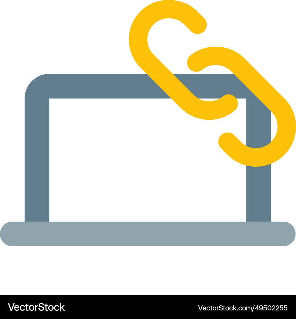 Web address for accessing online content vector image