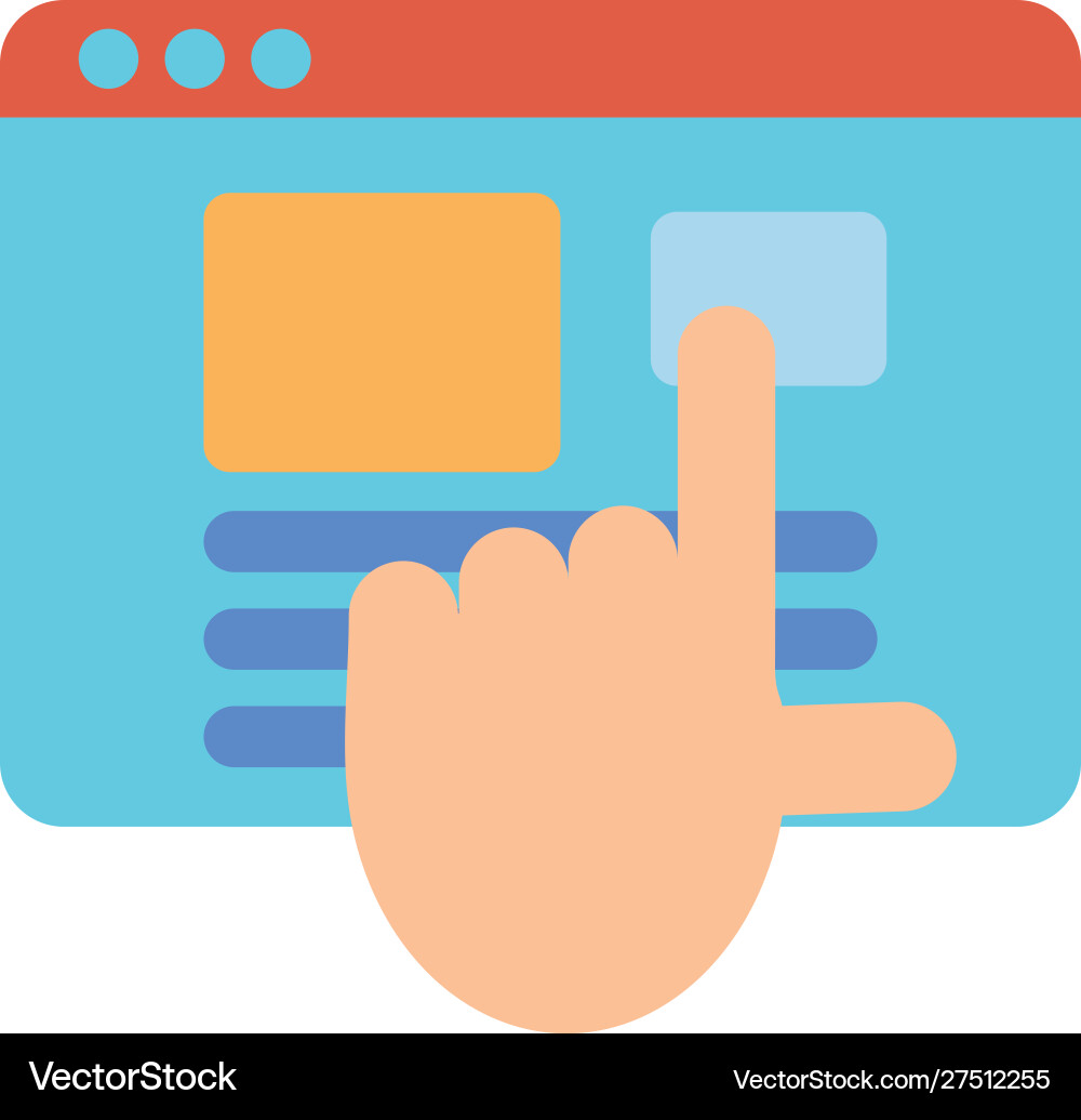 Website Icon Block Vector Image