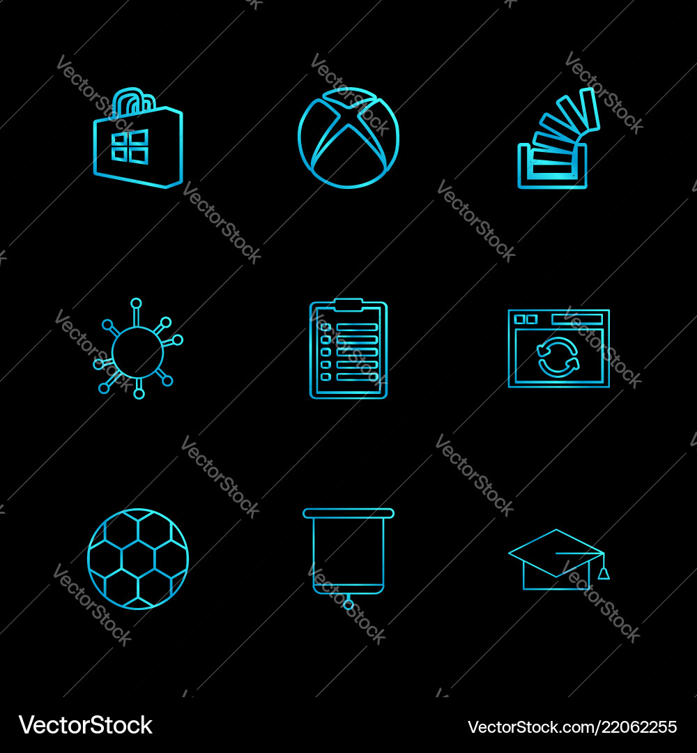 Windows store xbox stackoverflow convocation vector image