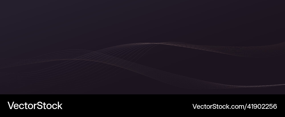 Abstract dark violet curve flows light shape Vector Image