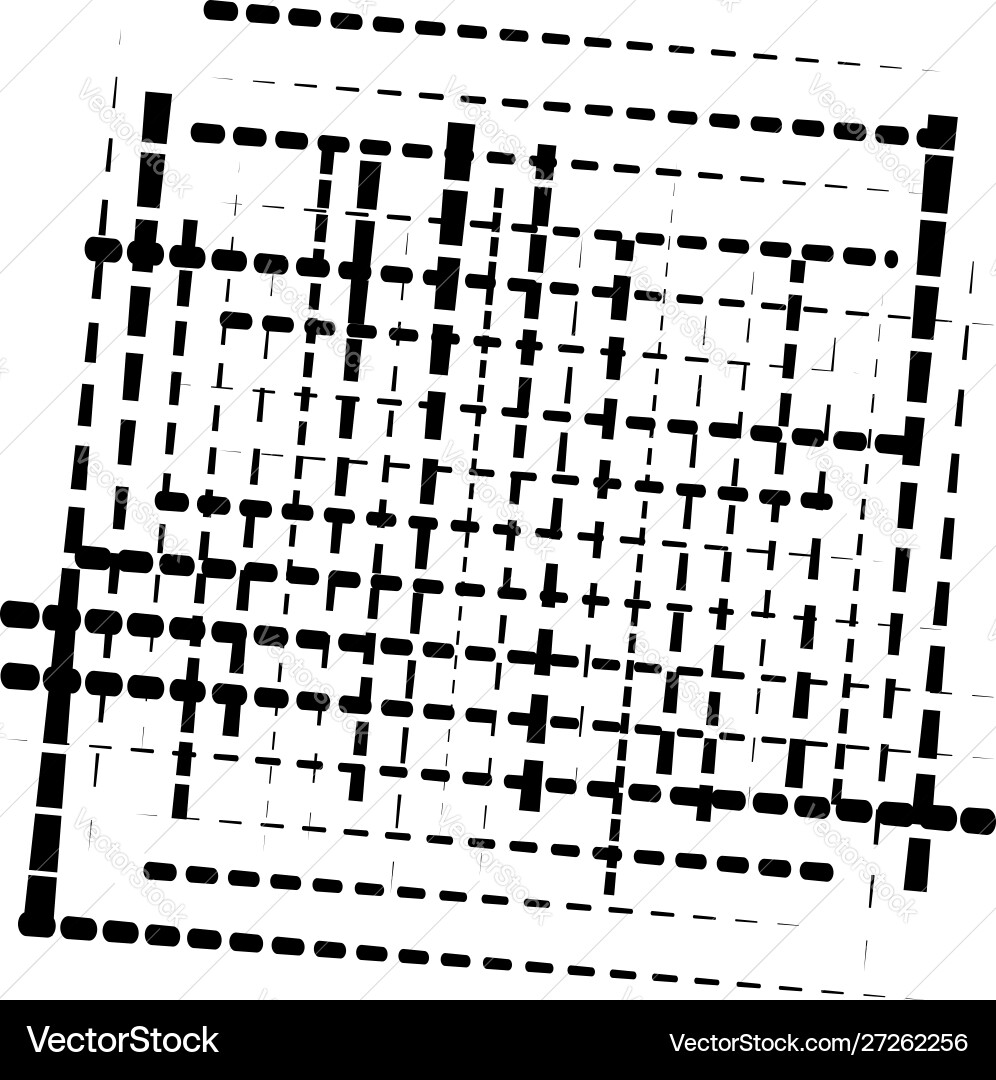 Abstract grid mesh random scatter chunks Vector Image