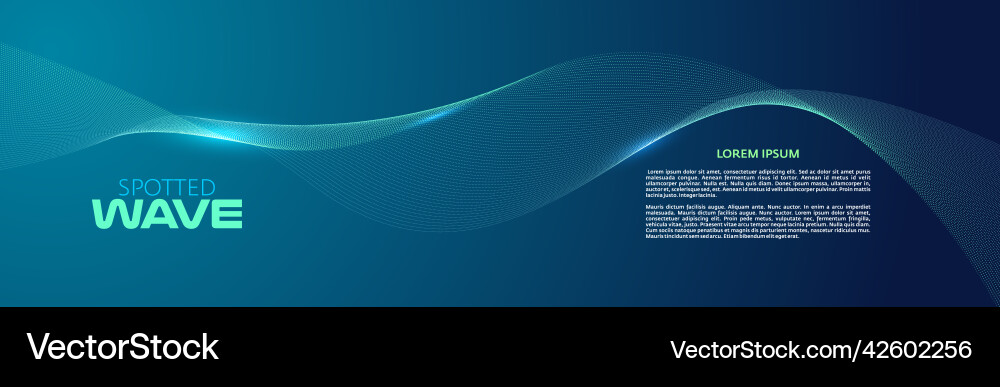 Abstract particle wave pattern design element Abstract particle wave pattern design element Vector Image