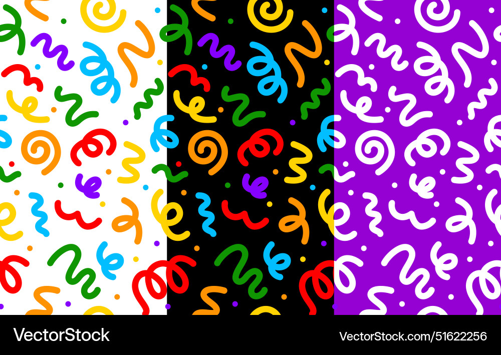 Abstract Swirl Line Pattern vector image