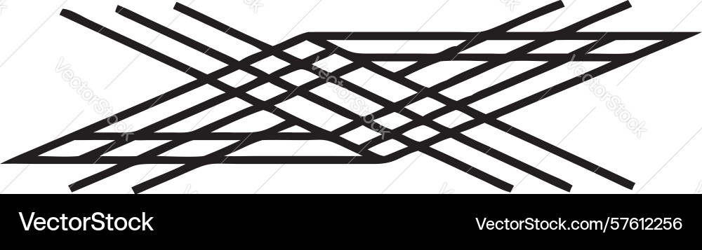 Abstract tangled lines pattern design generative Vector Image