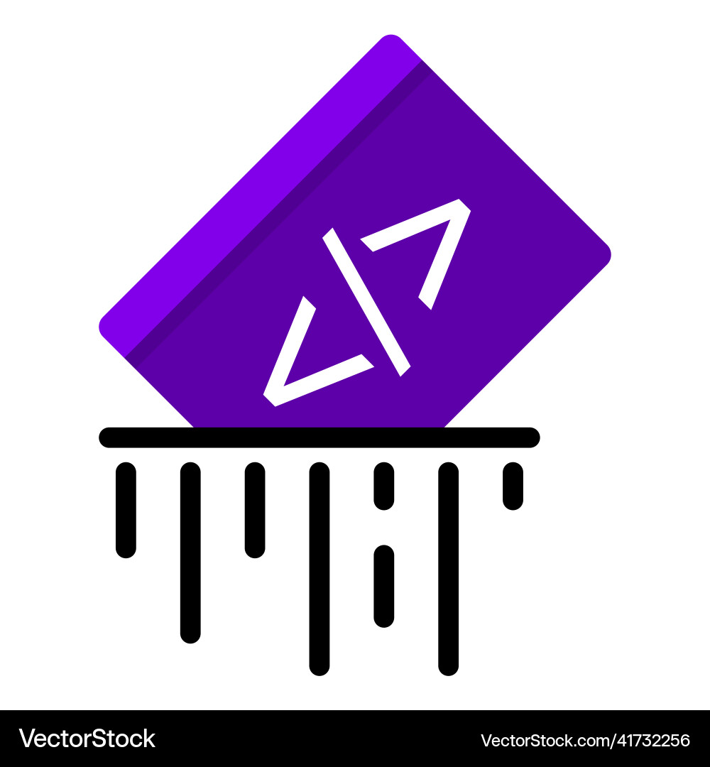 Application coding crusher icon symbol design Vector Image
