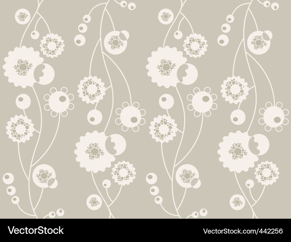 Floral Swirl Pattern Vector Image