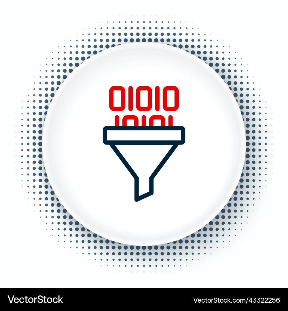 Linie binäre Code-Symbol isoliert auf weißem Hintergrund Linie binäre Code-Symbol isoliert auf weißem Hintergrund vektorbild
