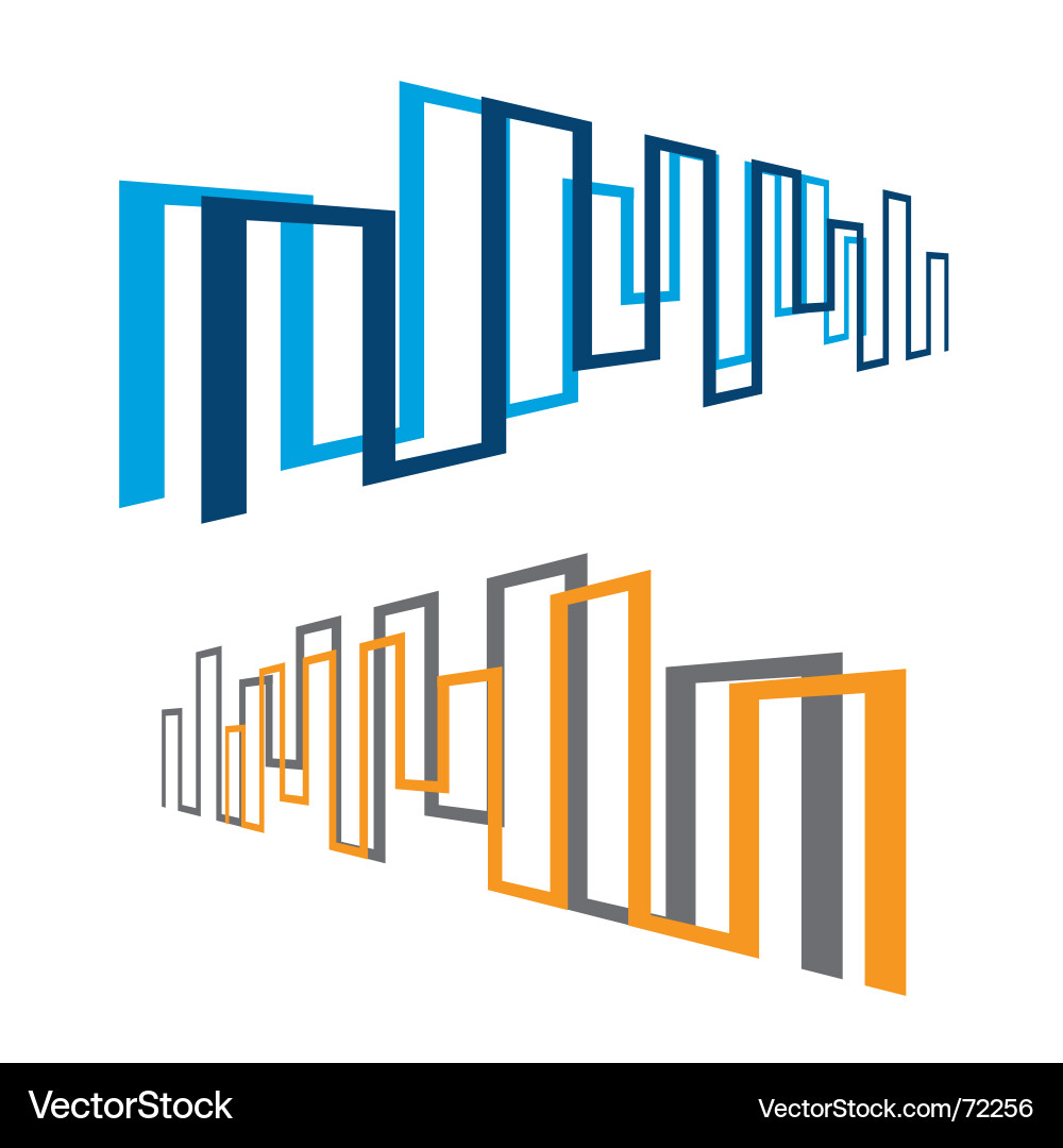 Modern Building Blocks vector image