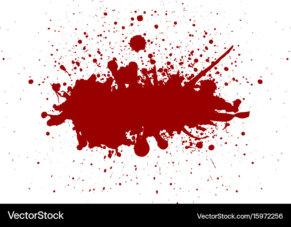 Red Color Splatter Background vector image