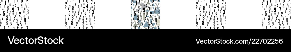 Seamless pattern with the numbers Seamless pattern with the numbers vector image