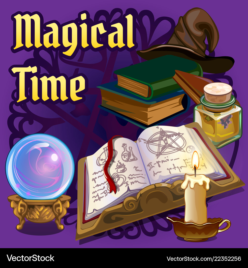 Set of objects for witchcraft Set of objects for witchcraft vector image