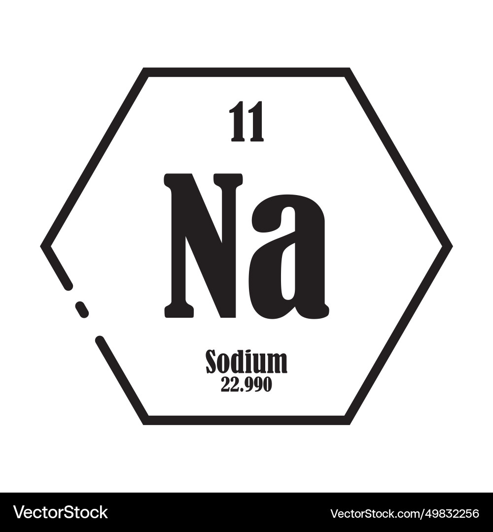 Sodium Chemie Ikone Sodium Chemie Ikone vektorbild