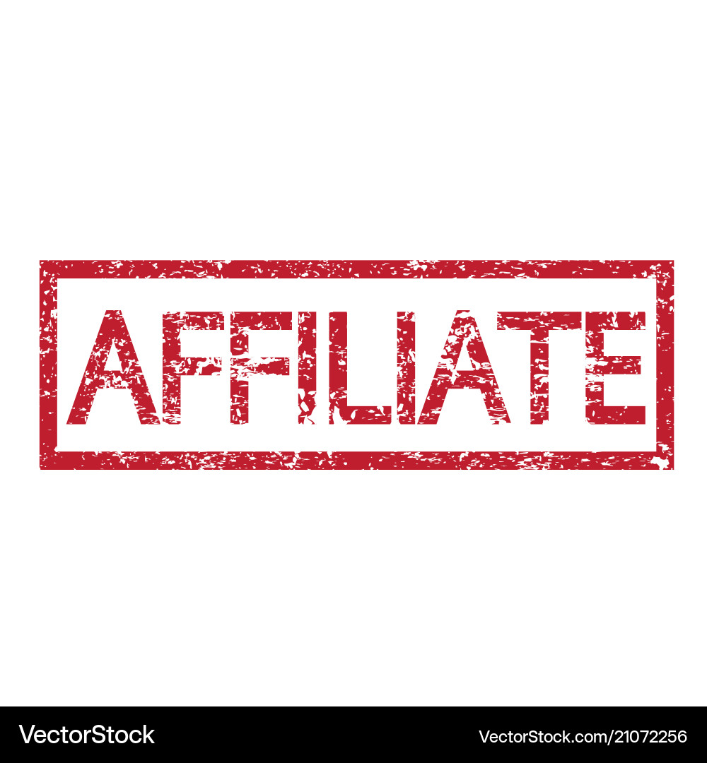 Stamp text affiliate Vector Image